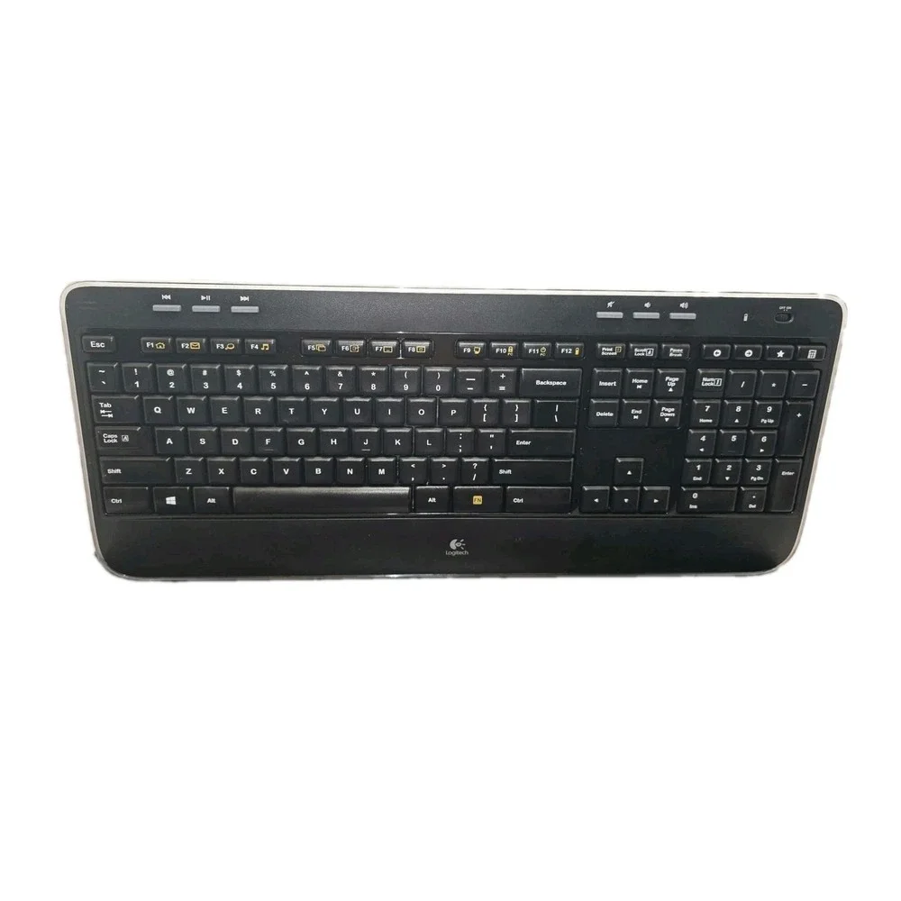 Logitech K520 Wireless Keyboard Black Incomplete No USB Receiver Dongle OEM